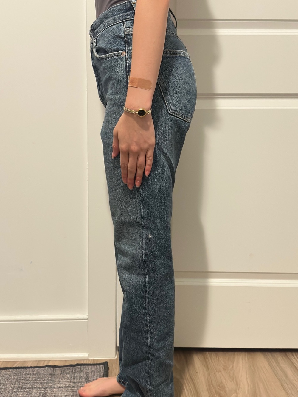 AGOLDE Medium/Dark Wash Jeans - Picture 3 of 5